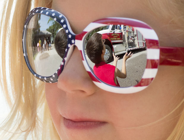 Girl in patriotic glasses, 2014
